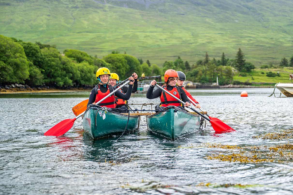 adventure canoeing at connemara-delphi