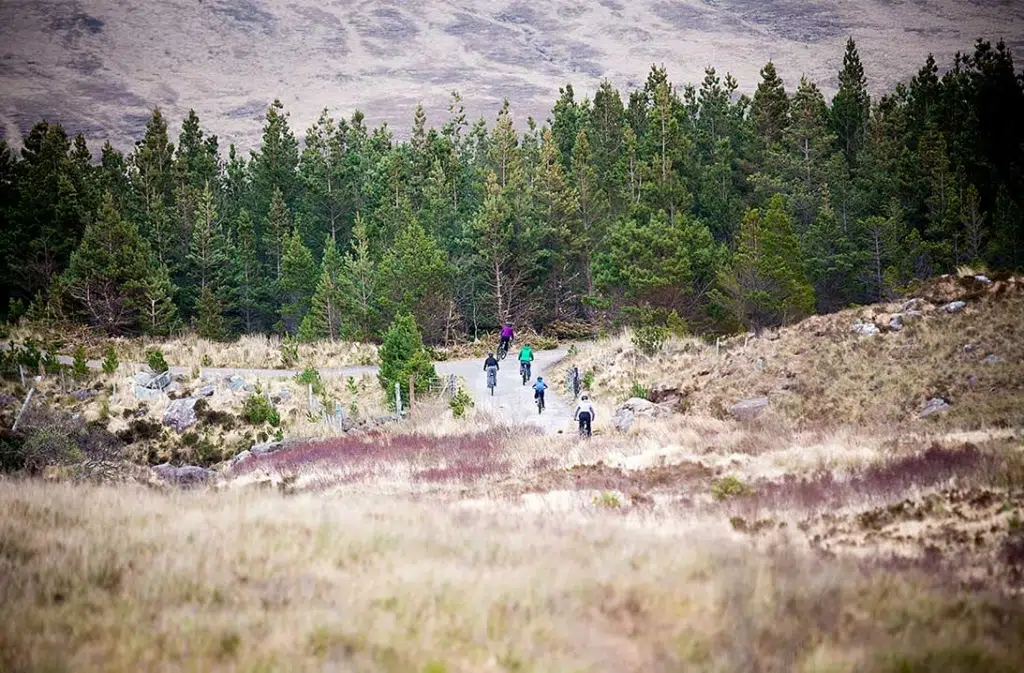 mountain bike group