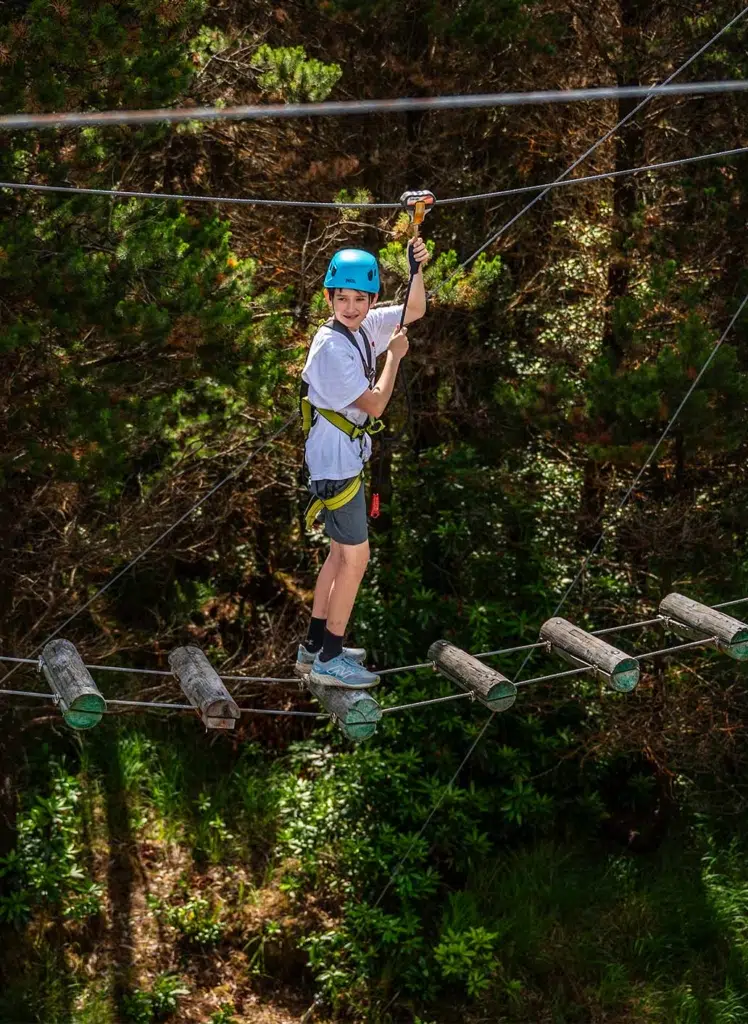 boy canopying in delphi resort