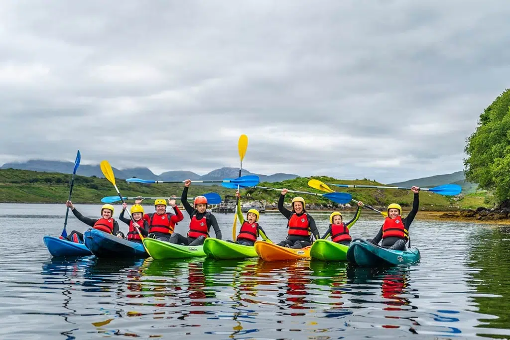 group kayaking - school and youth activities in connemara